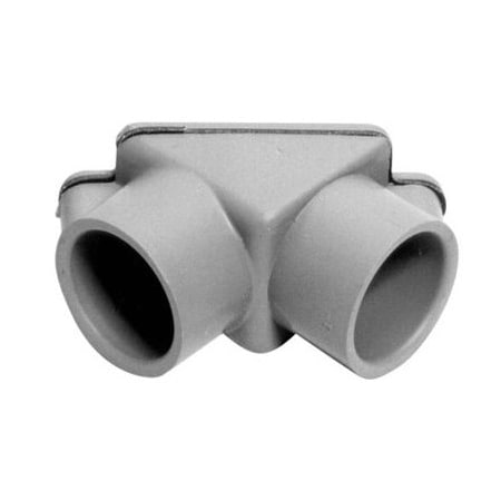 Abb Conduit Fitting Elbow, 1/2 Inch, PVC, PVC Coated, Gray E990DR-CAR